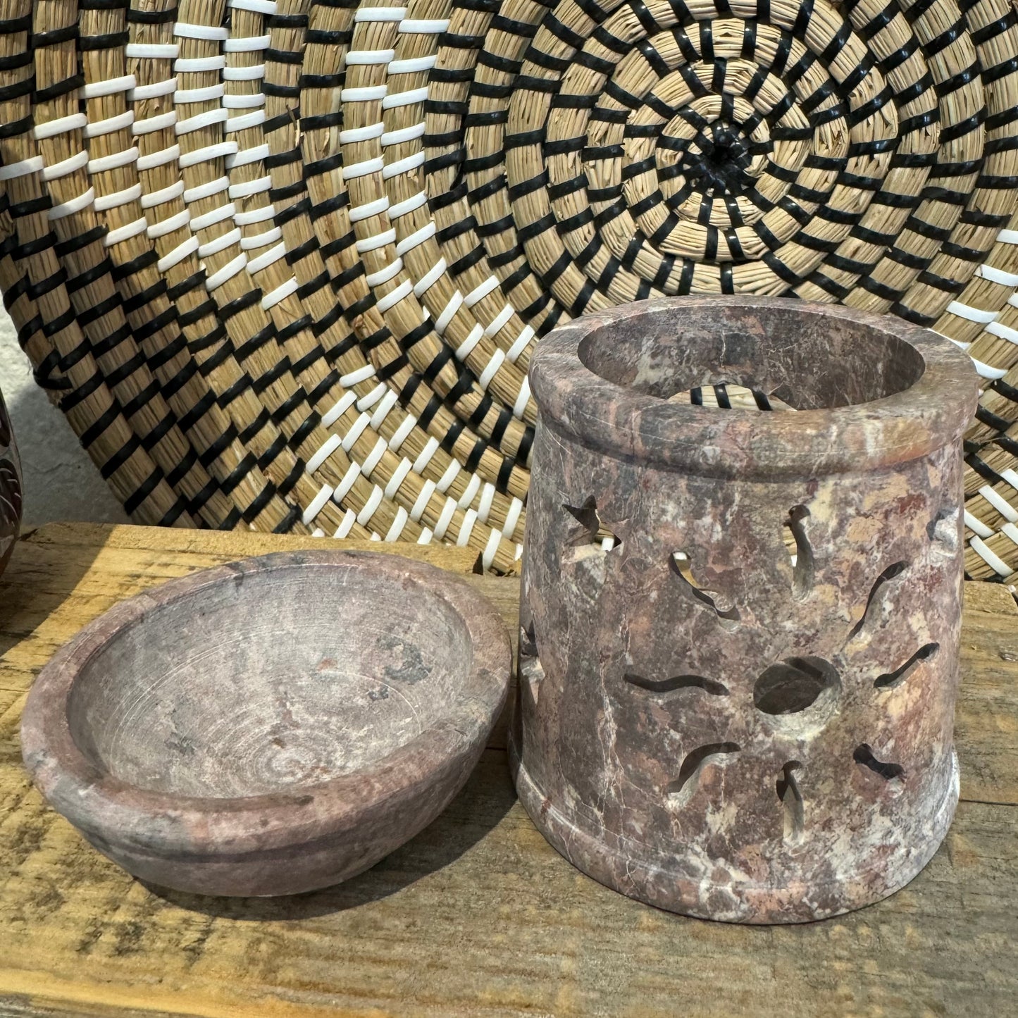 Soap Stone Oil Burner - Sun