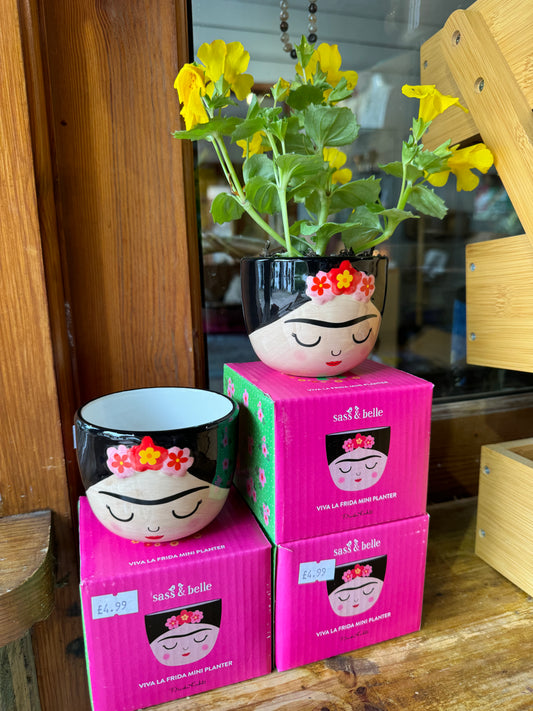 Frida Kahlo Mini Planter - Boxed