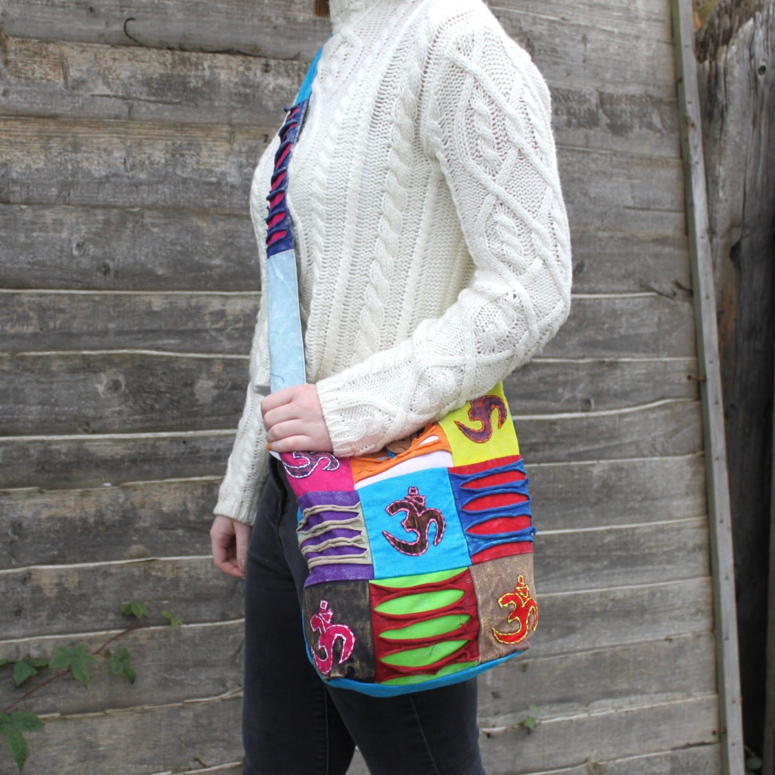 Ethnic Sling Bag - Peace or Ohm