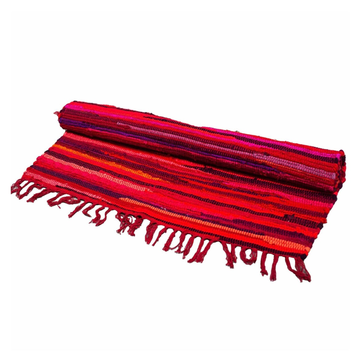 Large Cotton Room Rag Rug - 150x90cm 5 Colours Available