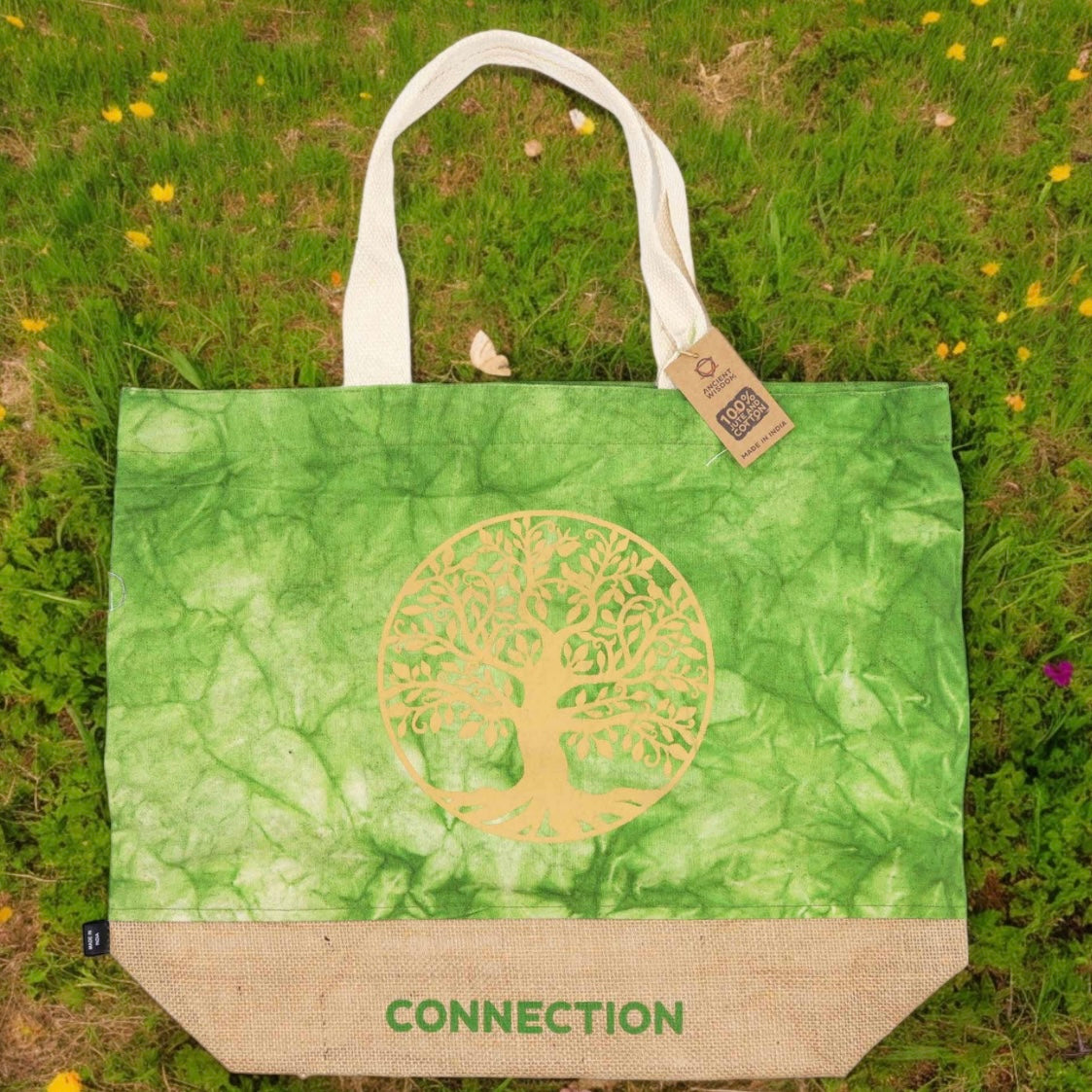 All Natural Tote Bag - Four Designs Available