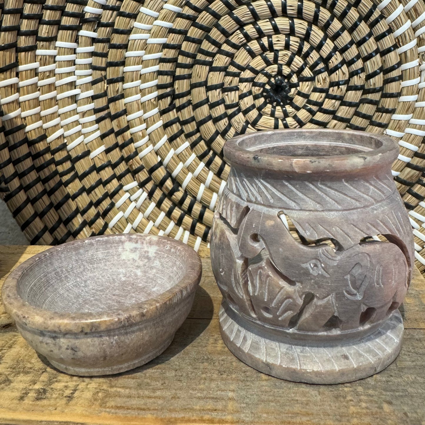 Soap Stone Oil Burner - Elephant