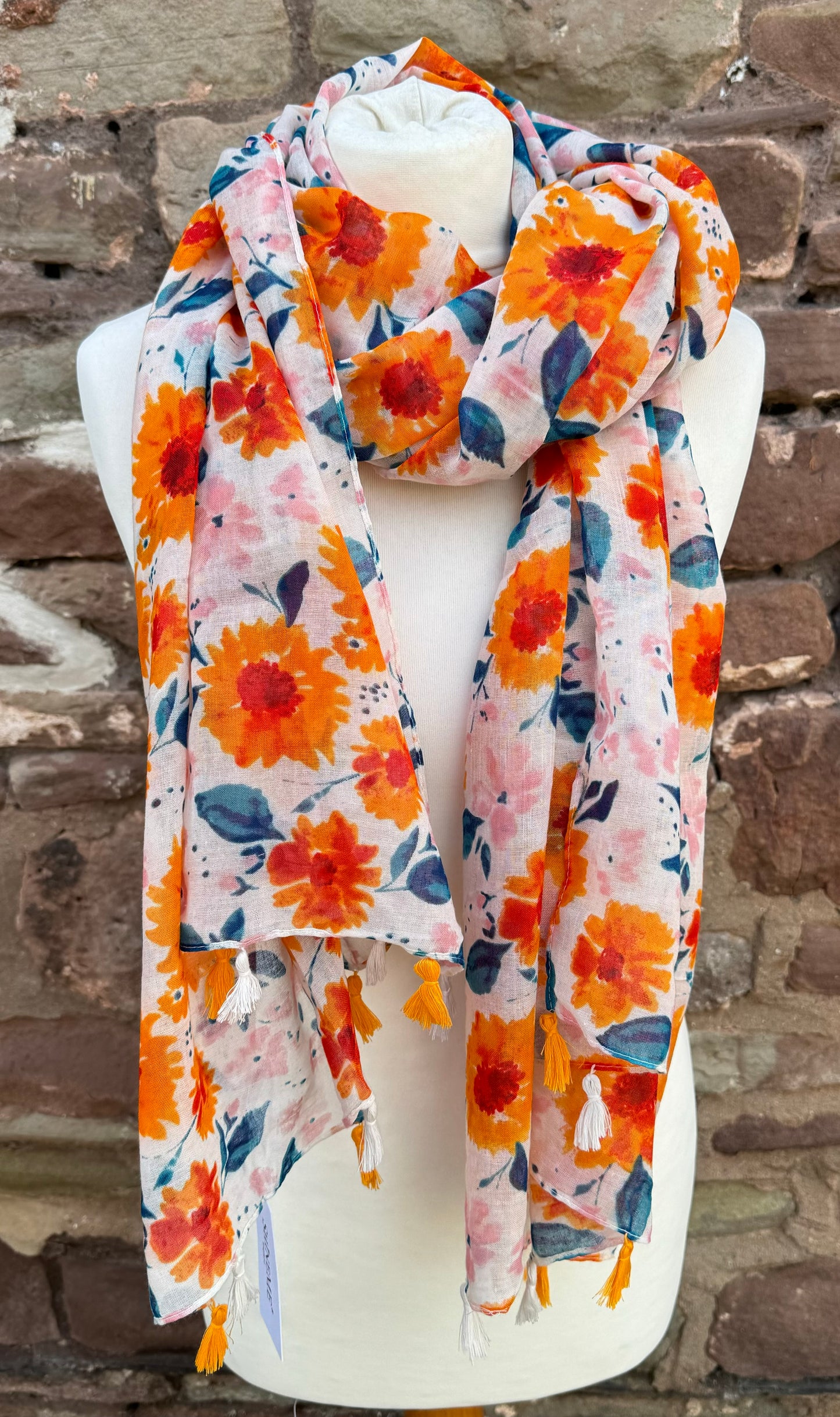 Sunflower Print Scarf