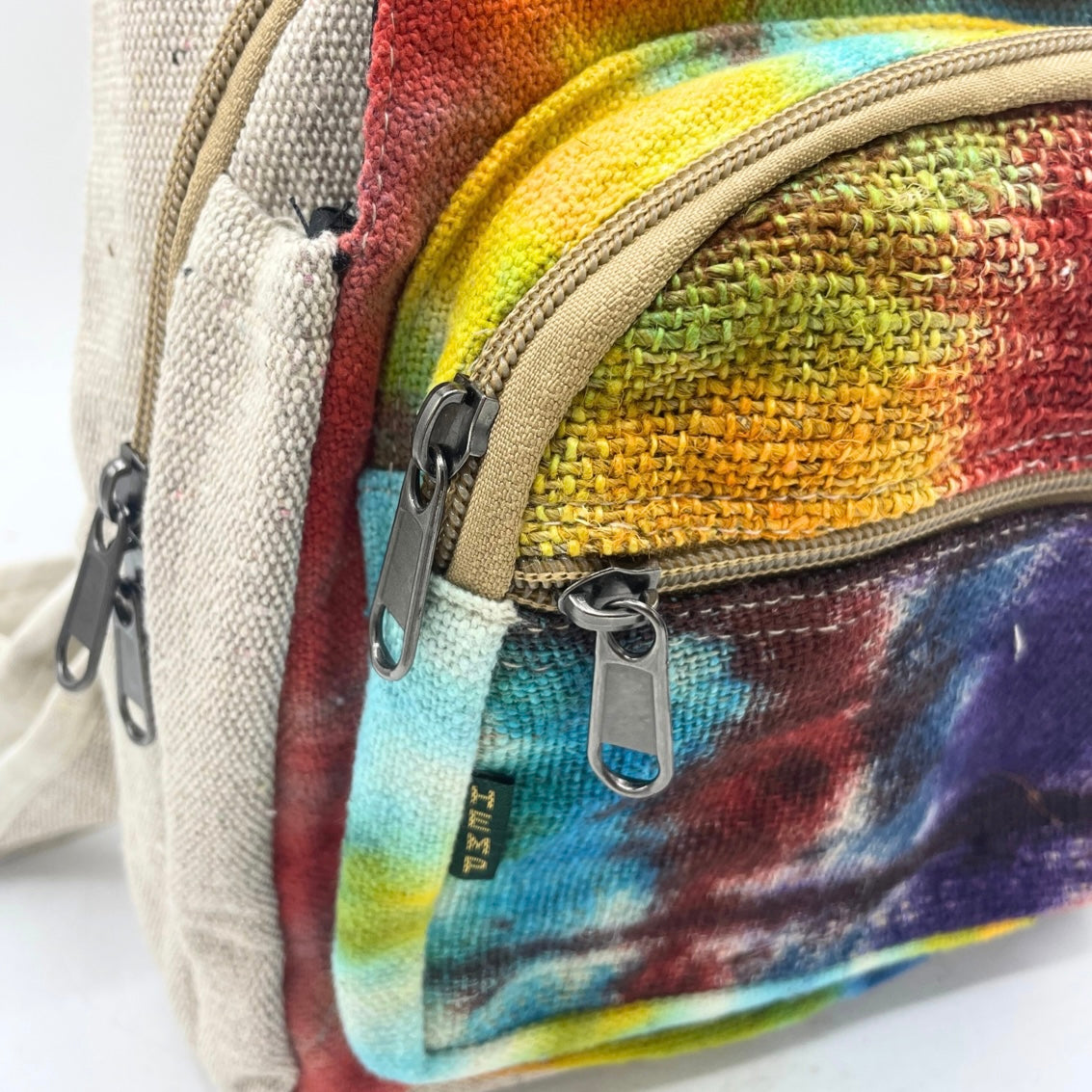 Tie-dye Hemp Sling Shoulder Bag