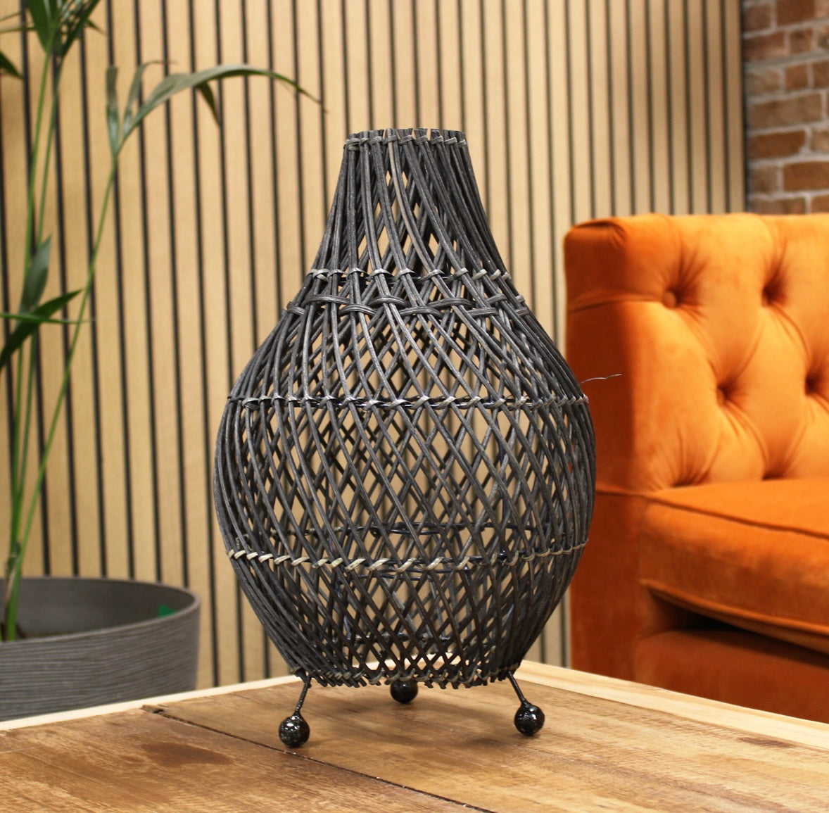 Rattan Table Lamp - 3 Colours Available