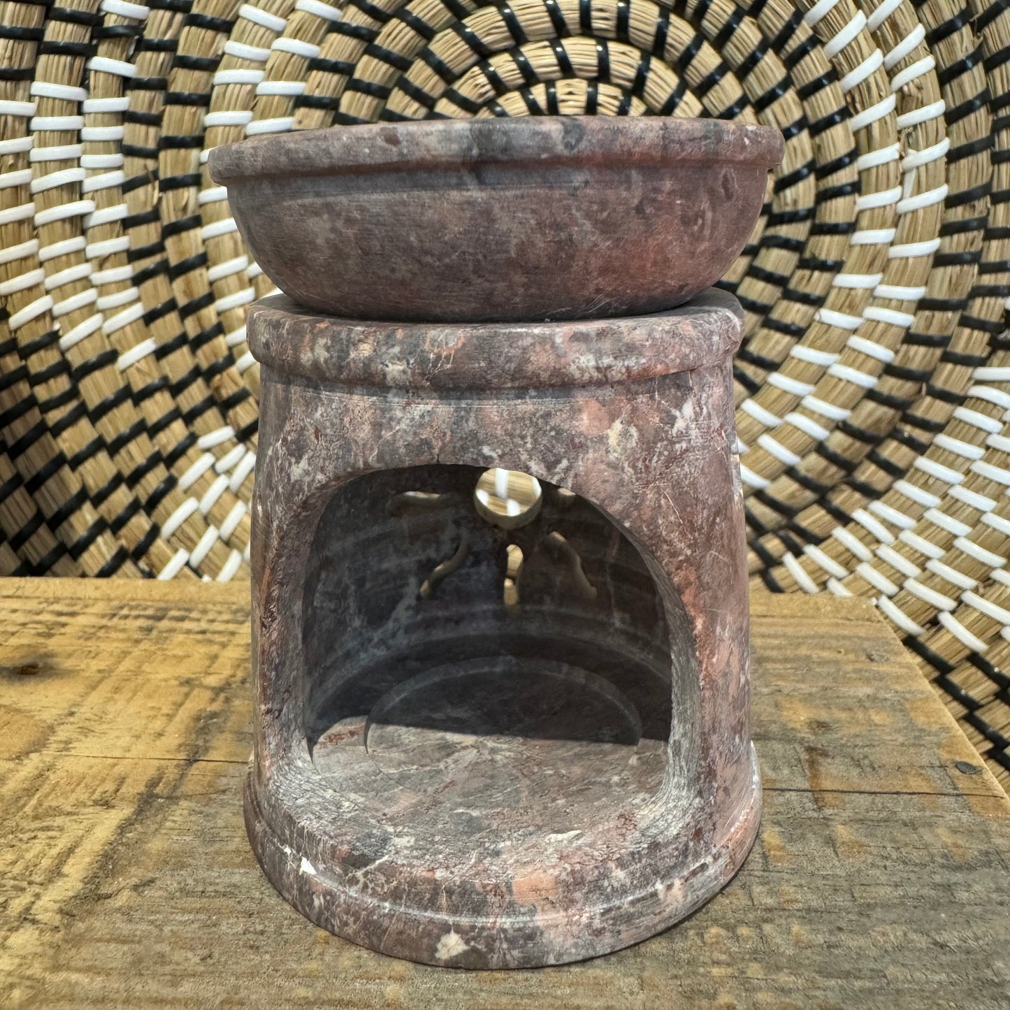 Soap Stone Oil Burner - Sun