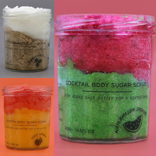 Fruity Sugar Body Scrubs x 3