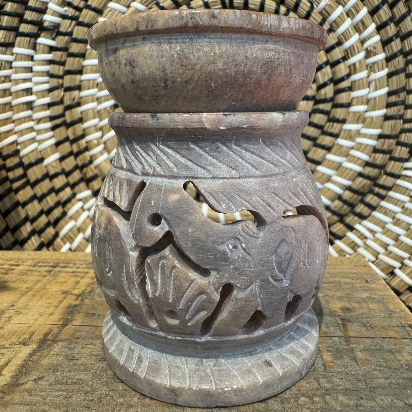 Soap Stone Oil Burner - Elephant