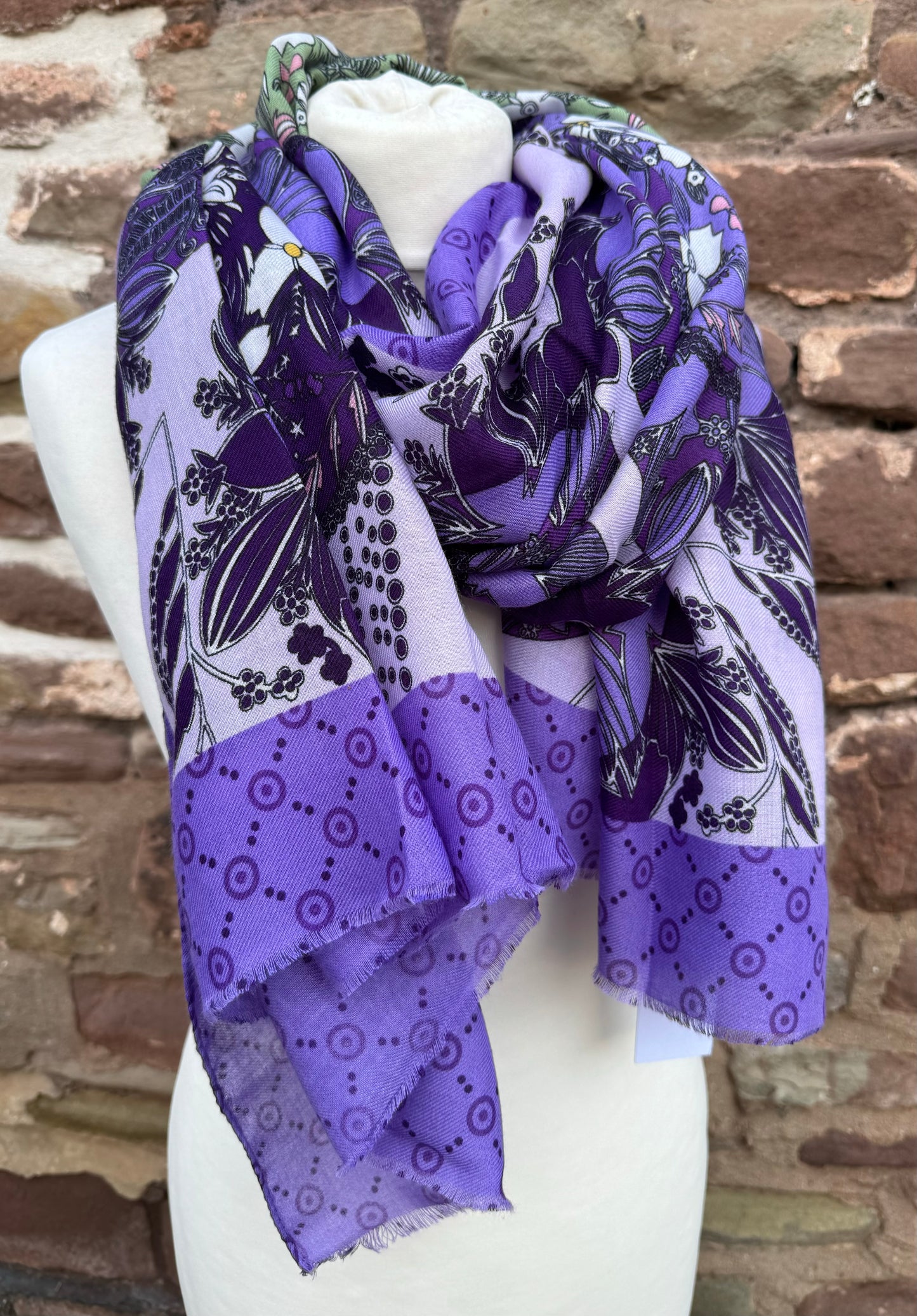 Purple Shamrock Scarf